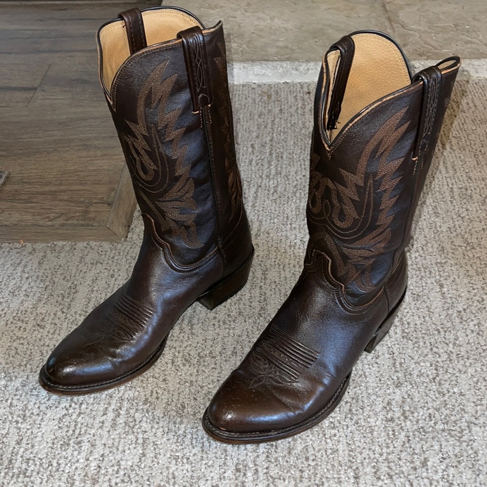Lucchese walnut cowboy boots size 11d